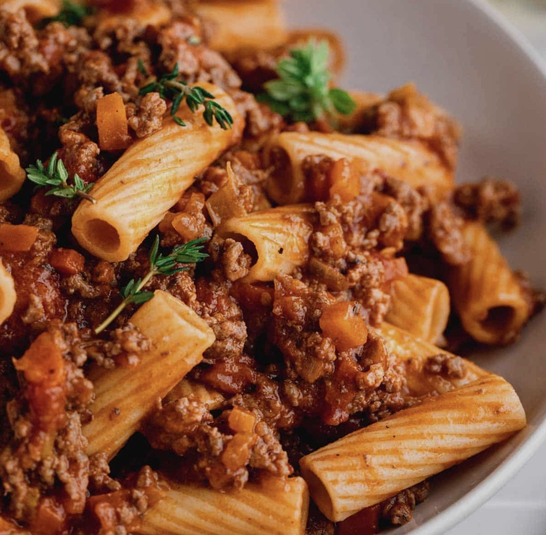 Beef bolognese pasta