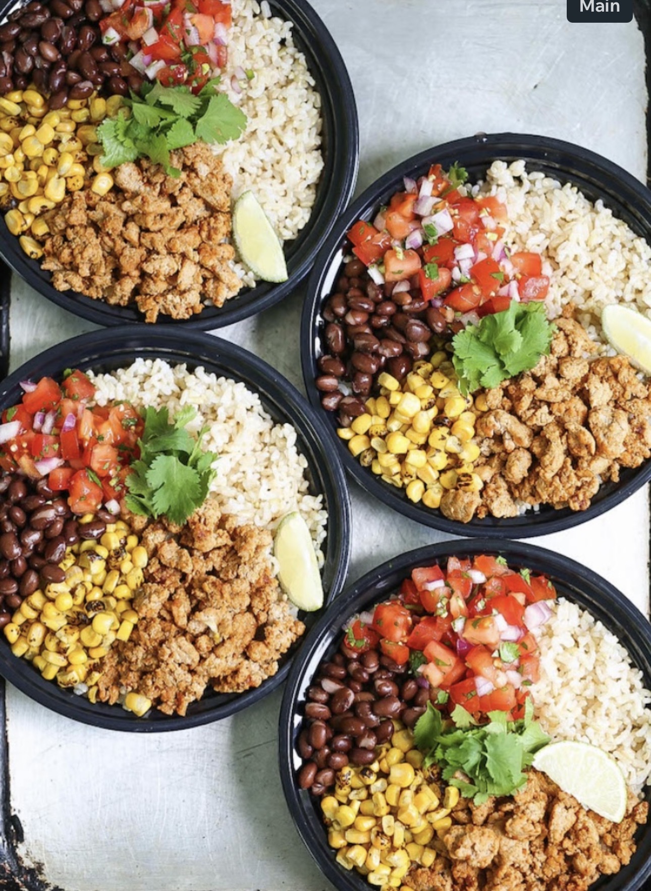 Chicken burrito bowl